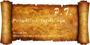 Polgári Terézia névjegykártya